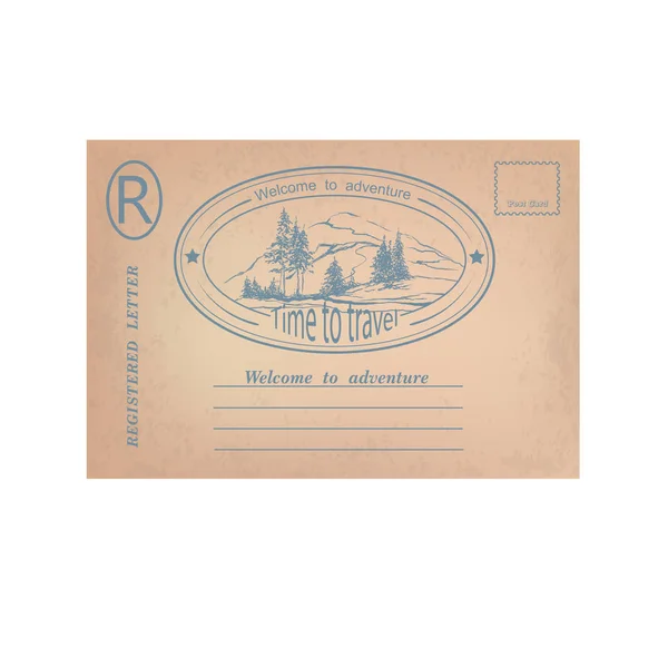 Stare pocztówki - wektor — Wektor stockowy