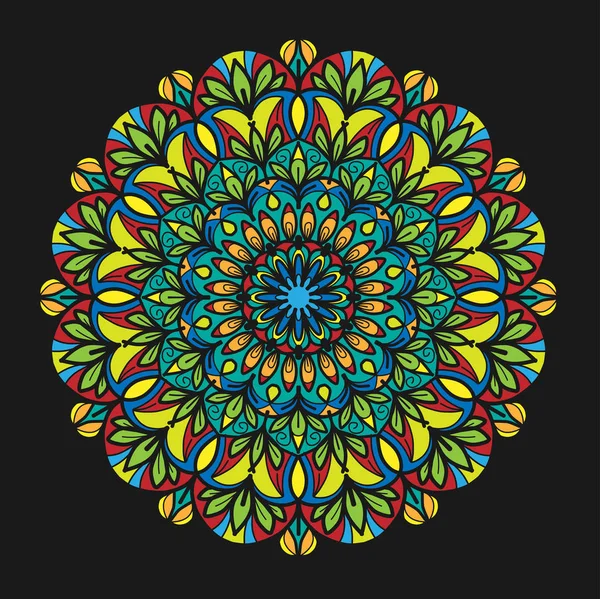 koyu arka plan üzerinde çiçek deseni