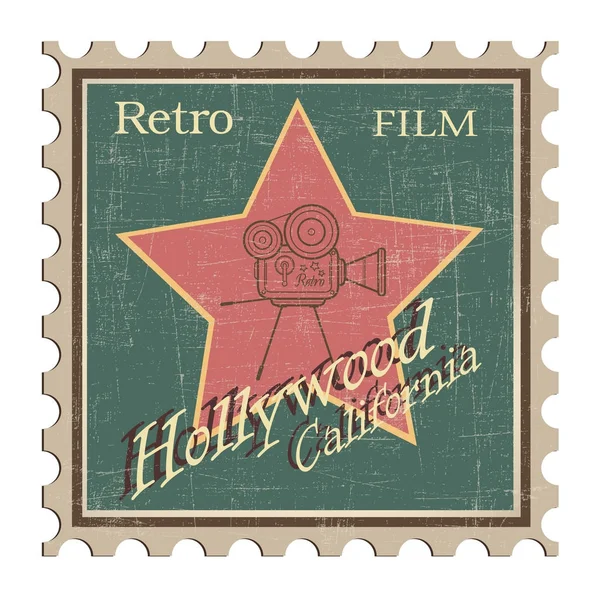 Retro film projektor filmowy Cinema — Wektor stockowy