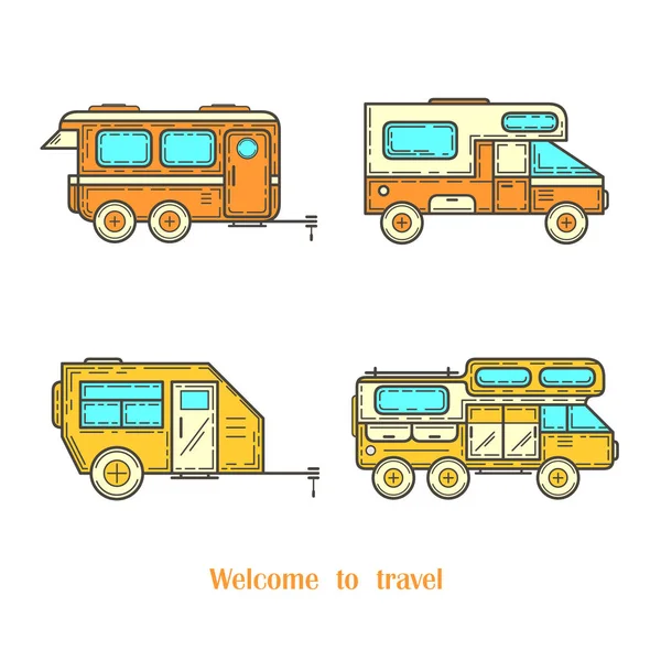 Cars for travel — Stock Vector