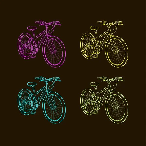 Deportes Bicicleta Vector Ilustración — Archivo Imágenes Vectoriales