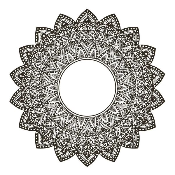 Bloemenpatroon Sieraad Mandala — Stockvector