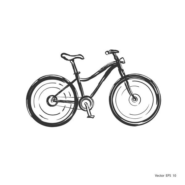 Bicicleta Hecha Mano Bicicleta Boceto Vectorial — Archivo Imágenes Vectoriales
