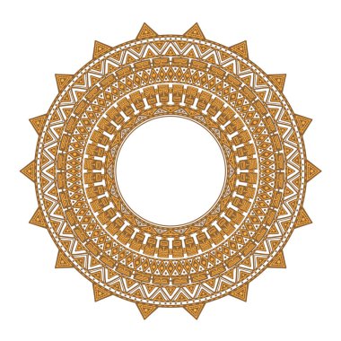 Sihirli süs. Eski Afrika desen