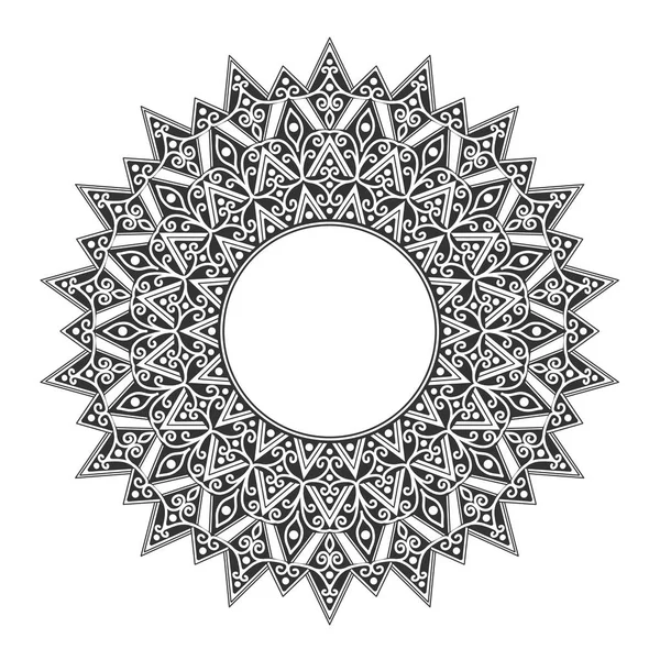Ornement Motifs Cercle Mandala — Image vectorielle