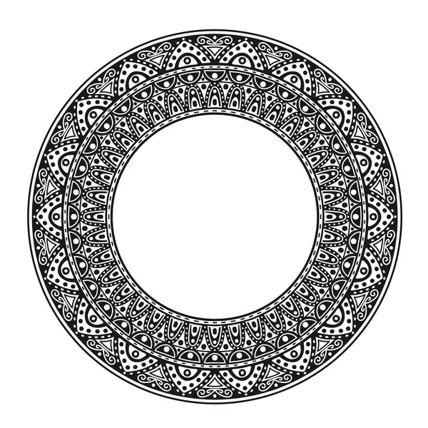 Dekorativ Prydnad Hålcirkel — Stock vektor