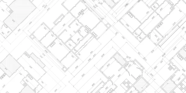 住宅計画プロジェクト 技術図面の背景 エンジニアリングデザインベクトル イラスト — ストックベクタ