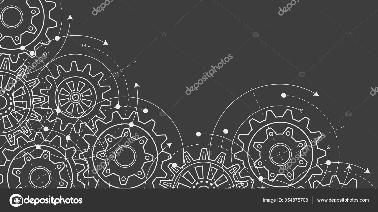 Gears Background White