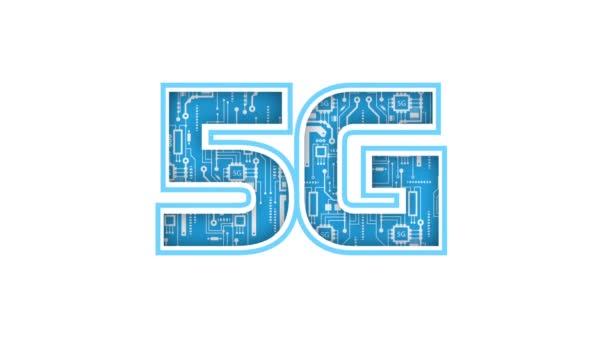 5Gネットワーク無線技術 新しいモバイル通信技術 高速インターネット5G — ストック動画