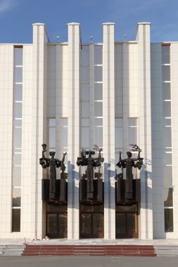 Kurgan, Rusya - 10 Ağustos 2016: Heykel ön grup o