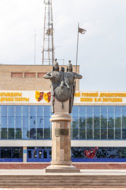 Petropavl, Kazakistan - 11 Ağustos 2016: Karasai ve Agyntai yarasa