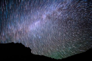 Samanyolu. Star Trails