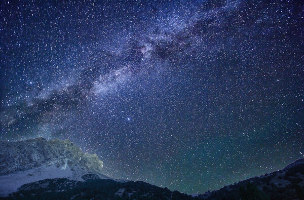 Milky Way in the mountains
