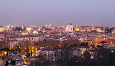gece, Roma, İtalya