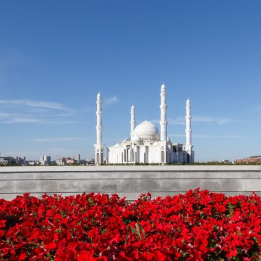 Hazrat Sultan Mosque. Astana, Kazakhstan clipart