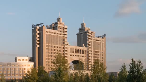 Hauptsitz in astana — Stockvideo