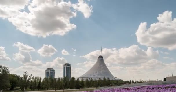 Het winkelcentrum in Astana — Stockvideo