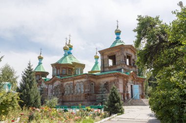 Kutsal Üçlü Ortodoks Kilisesi. Karakol, Issyk Kul bölge, Kyrgyzs