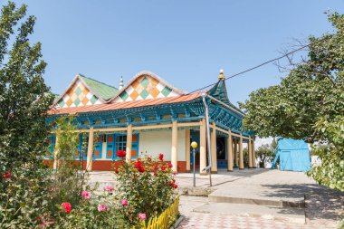 Karakol, Kazakistan - 23 Ağustos 2016: Dungan Camii, Issyk Kul 