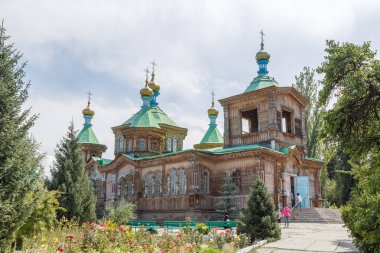 Karakol, Kazakistan - 23 Ağustos 2016: Holy Trinity Ortodoks