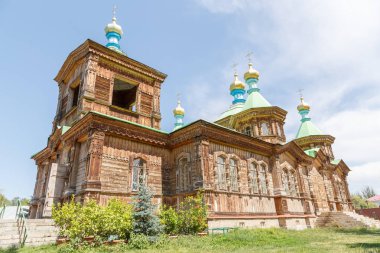 Kutsal Üçlü Ortodoks Kilisesi. Karakol, Issyk Kul bölge, Kyrgyzs