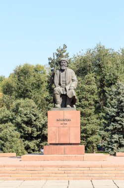 Bişkek, Kırgızistan - 25 Ağustos 2016: Toktogul Satylganov - kır