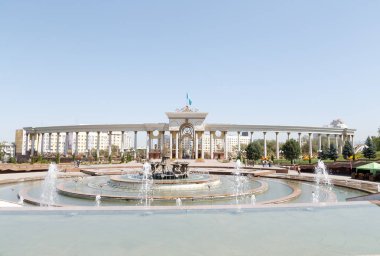 Almatı, Kazakistan - 28 Ağustos 2016: İlk Pres park
