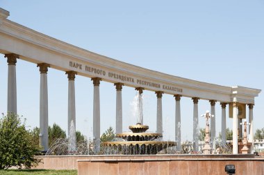 Almatı, Kazakistan - 28 Ağustos 2016: İlk Pres park