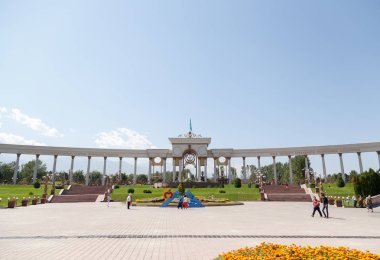 Almatı, Kazakistan - 28 Ağustos 2016: İlk Pres park