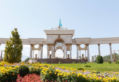 Almatı, Kazakistan - 28 Ağustos 2016: İlk Pres park