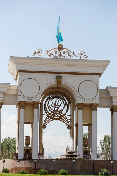 Almatı, Kazakistan - 28 Ağustos 2016: İlk Pres park — Stok fotoğraf