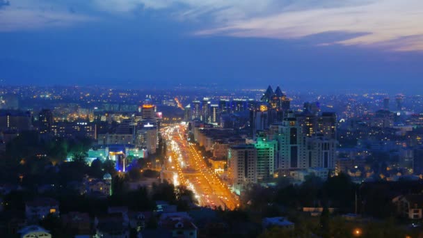 Vista da Avenida Al-Farabi — Vídeo de Stock