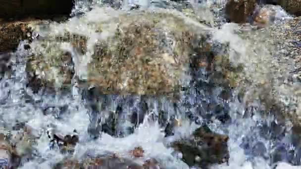 Eau claire coulant sur les pierres 