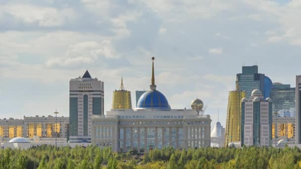 Akorda Palace of the new Astana — Stock Video