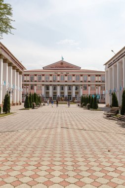 Almatı, Kazakistan - 29 Ağustos 2016: Asfendiyarov kazak ulusu
