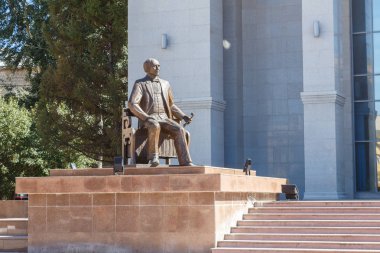 Karaganda, Kazakistan - 1 Eylül 2016: Anıt Ks Stanislav
