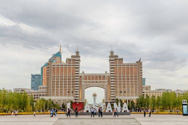 Astana, Kazakistan - 3 Eylül 2016: yazıt Astan seviyorum