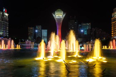 Astana, Kazakistan - 3 Eylül 2016: Baiterek - merkezi bir