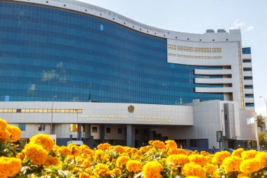 Astana, Kazakistan - 4 Eylül 2016: Maliye Bakanlığı 
