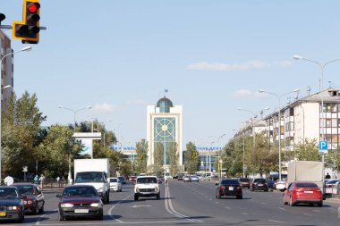Astana, Kazakistan - 4 Eylül 2016: T Merkez İstasyonu