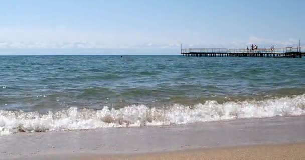 Wasser des Sees issyk-kul — Stockvideo