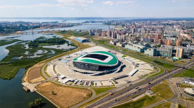 Kazan Arena Stadium. Kazan, Russi clipart