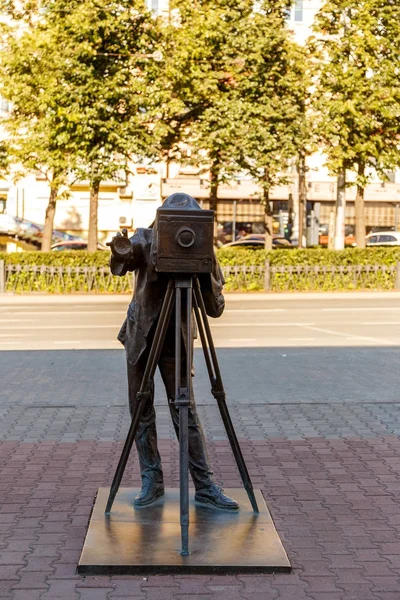 Ryssland, Perm - 17 augusti 2017: Monumentet Permyak-salt öron — Stockfoto