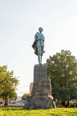 Rusya, Nizhny Novgorod - 22 Ağustos 2017: Maxim Gor anıt