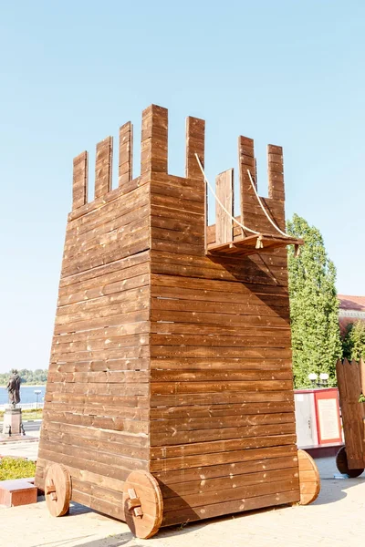 Rusya, Nizhny Novgorod - 22 Ağustos 2017: Büyük Müzesi karmaşık Nijniy Novgorod Kremlin. Aygıt için Kale kuşatması