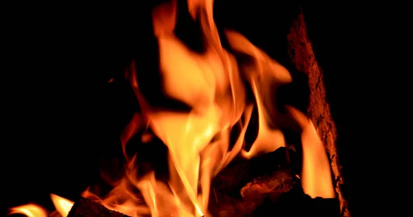 Bonfire γκρο πλαν. Πλησιάζει — Φωτογραφία Αρχείου