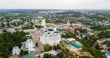 Diriliş Katedrali Arzamas şehir içinde. Rusya. Hava VI