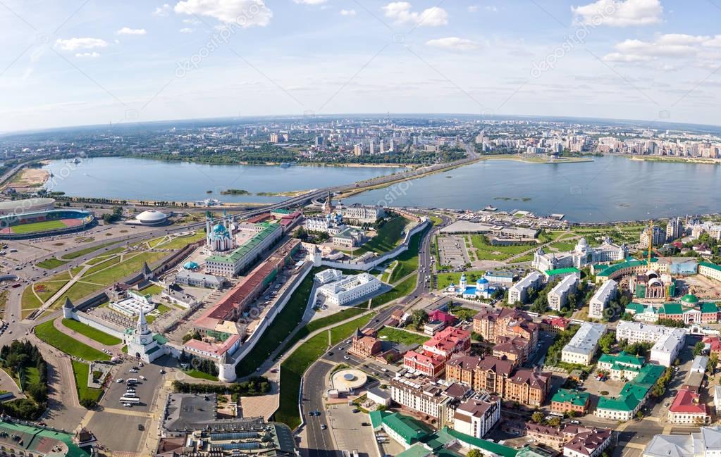 Panoramic view of the Kazan Kremlin. Kazan, Russi