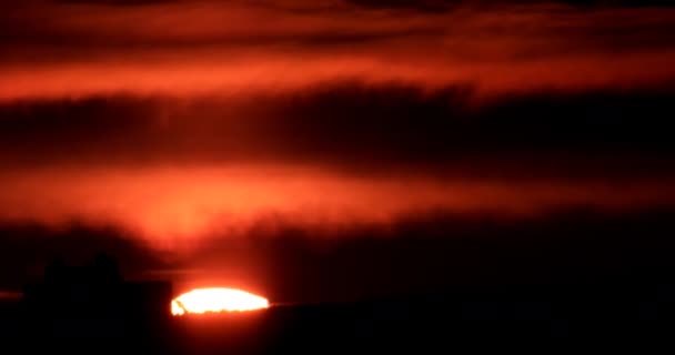 Sunrise Closeup Reálném Čase Jekatěrinburg Rusko Video Ultrahd — Stock video