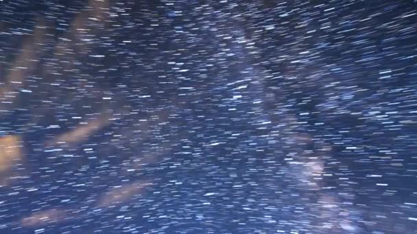 Vestígios Estrelas Forma Linhas Lua Erguida Plateau Kara Say Quirguistão — Vídeo de Stock